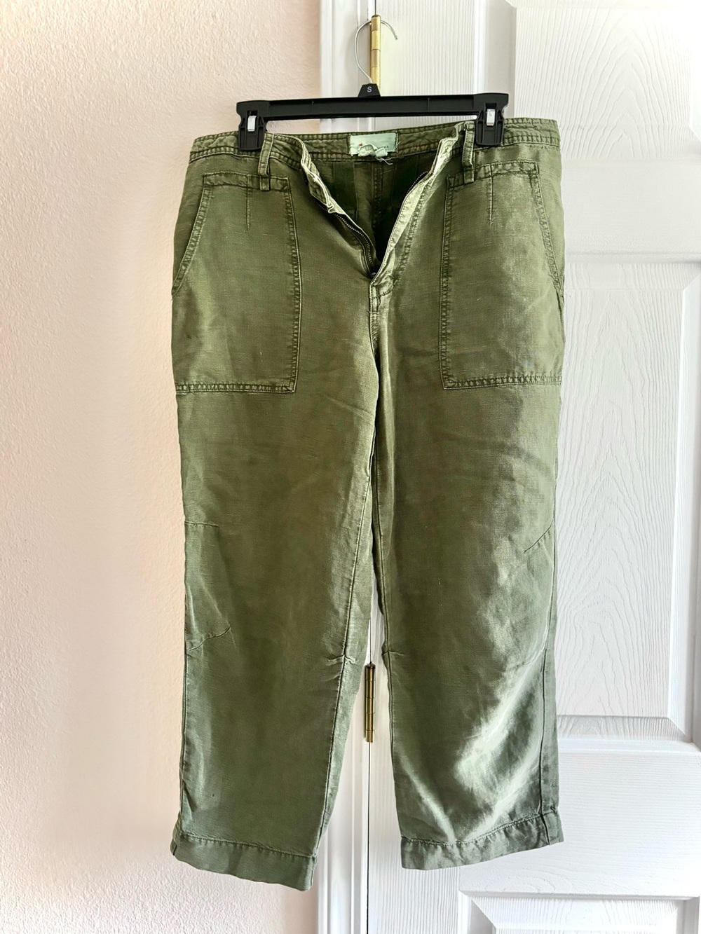 Anthropologie Green Utility Boho Cargo Pants Size 27 (S)